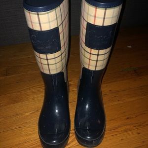 Coach Plaid Rainboots